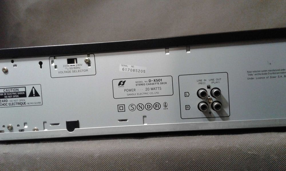 SANSUI D-X501 , magnetofon kasetowy