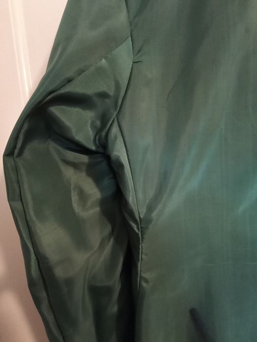 Płaszcz damski skórzany długi z paskiem