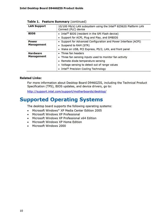 Płyta główna Intel D946GZIS + procesor + pamięć