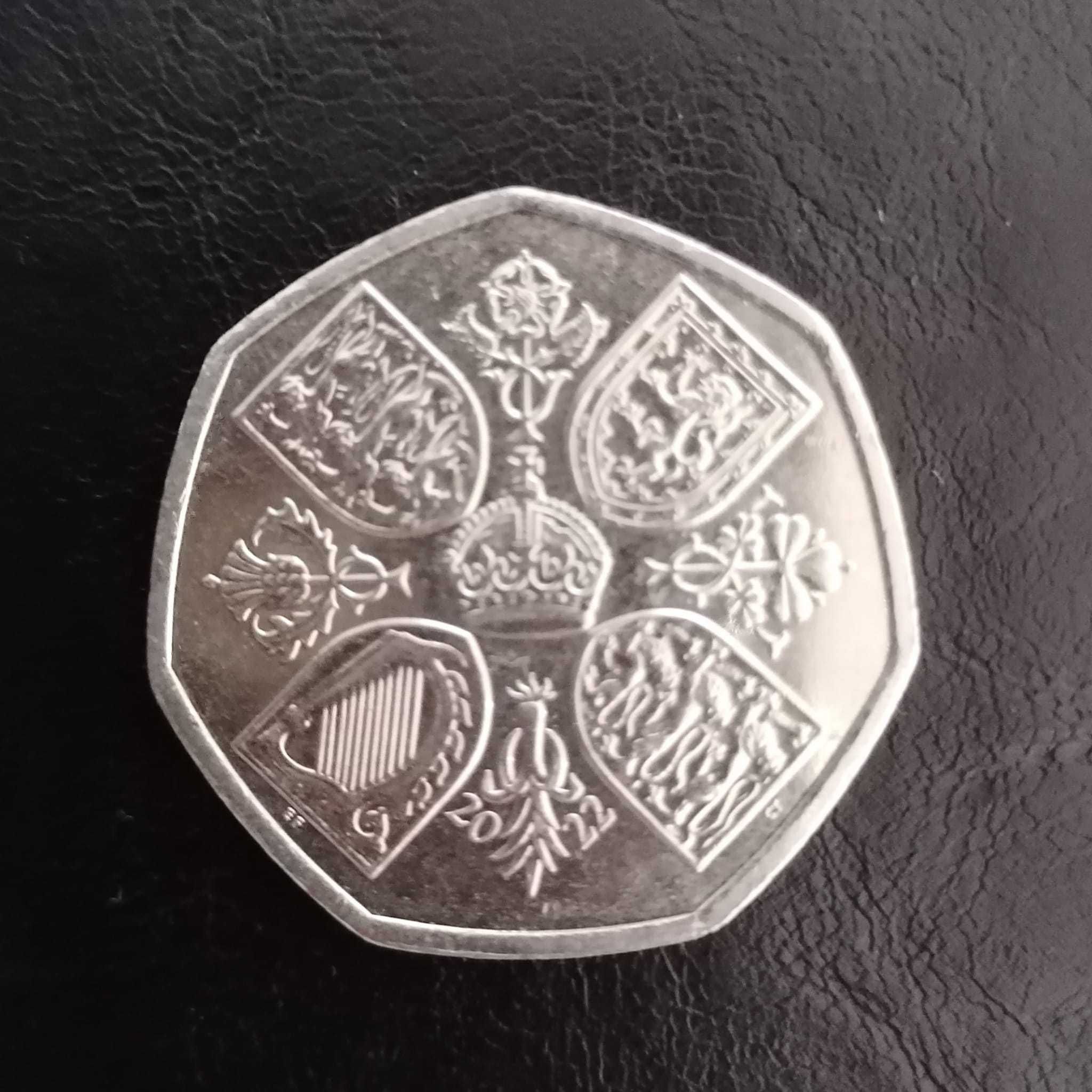 50 pence 2022 r Król Karol III / 50 pensów