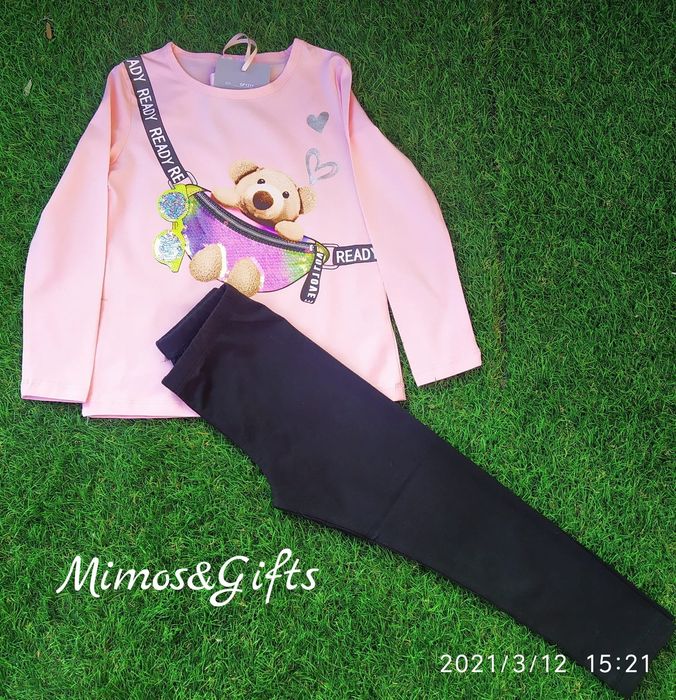 Conjunto de menina ursinho
