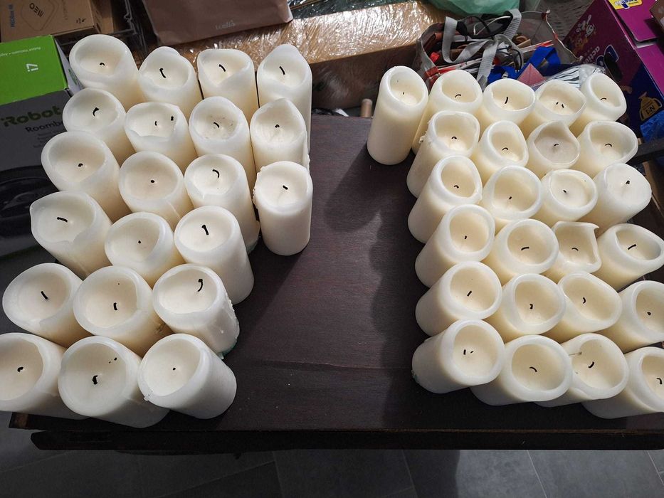 Velas pilar brancas – usadas