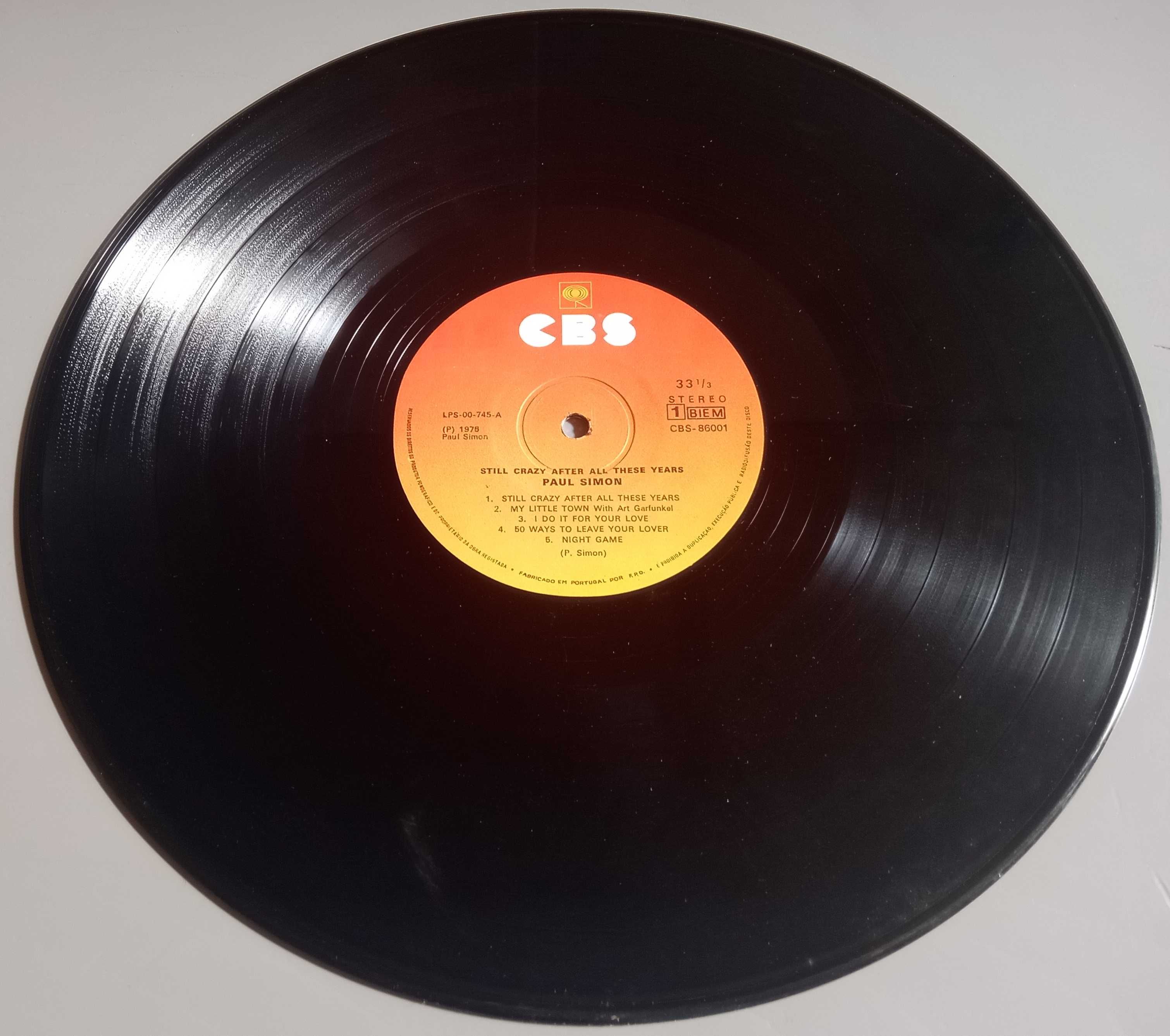 Paul Simon - - - - - Still Crazy After All These Years - - - - - LP
