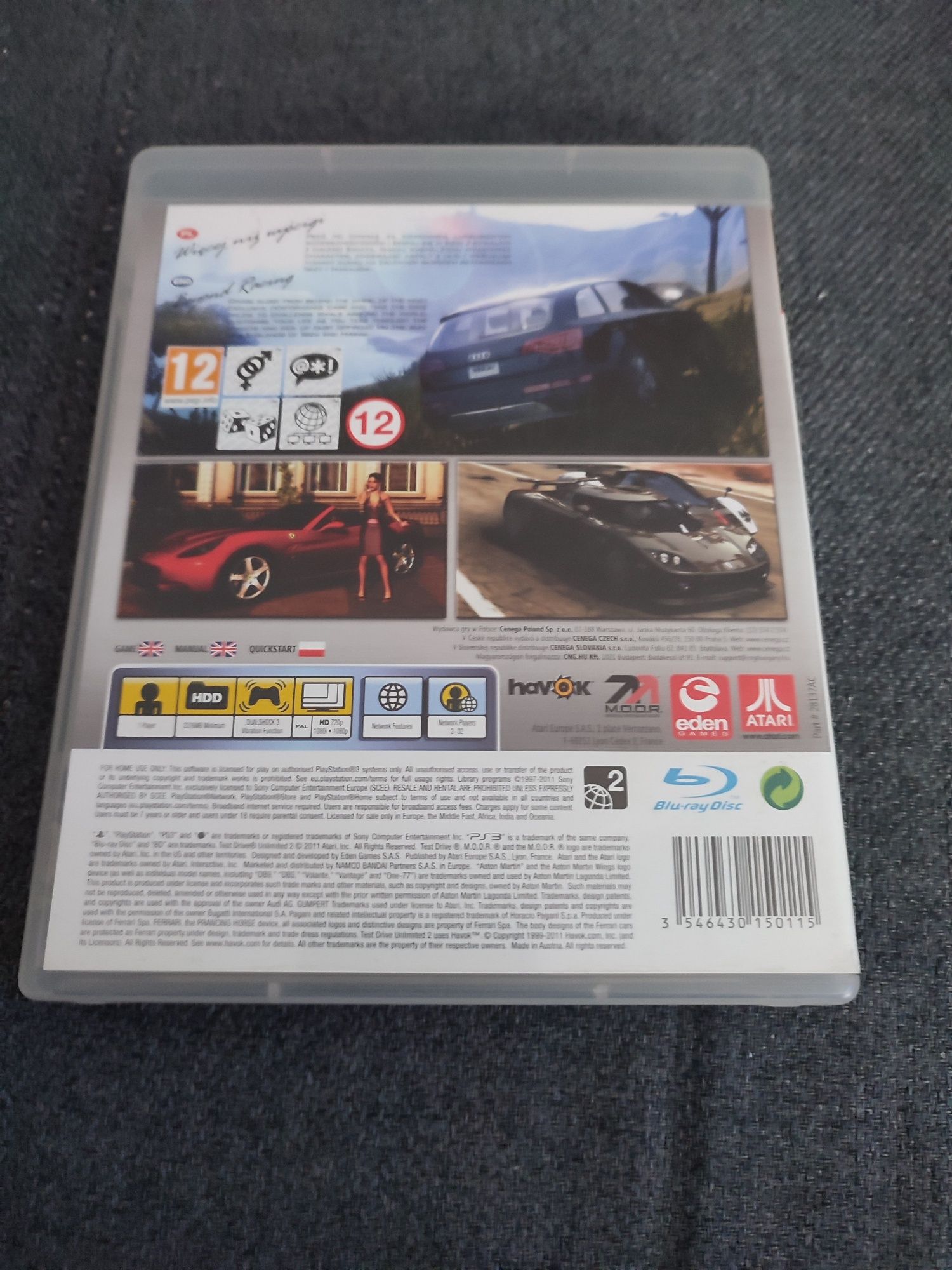 Gra PlayStation PS3 TUD2 Test Driver Unlimited 2
