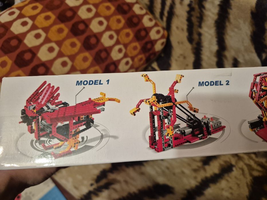 Большой конструктор детский "Парк аттракциона" на пульту управления