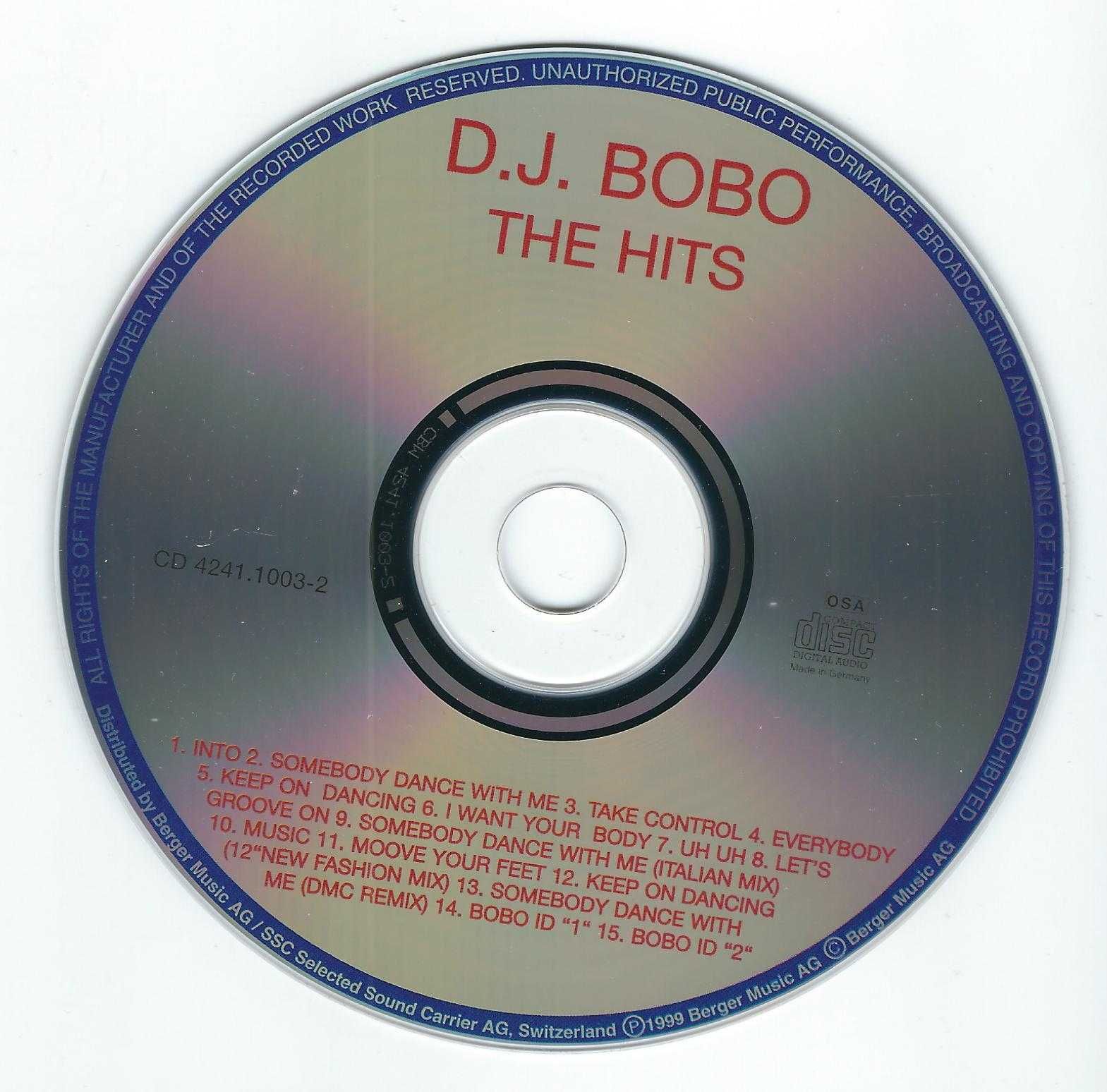 CD D.J. BoBo - The Hits (1999)