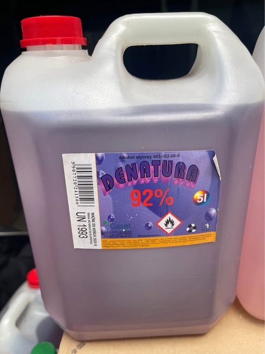 Denaturat 92% butla 5l
