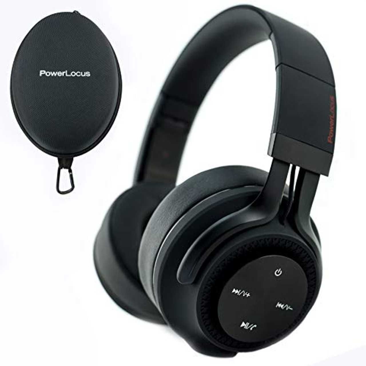 Słuchawki bezprzewodowe nauszne PowerLocus P3 czarne z etui