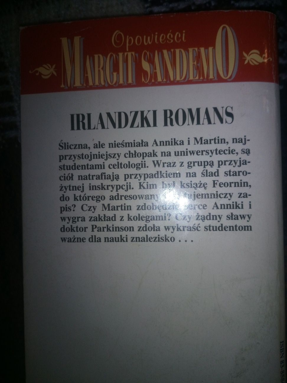 69. ,, Irlandzki romans" książka z 1995 r