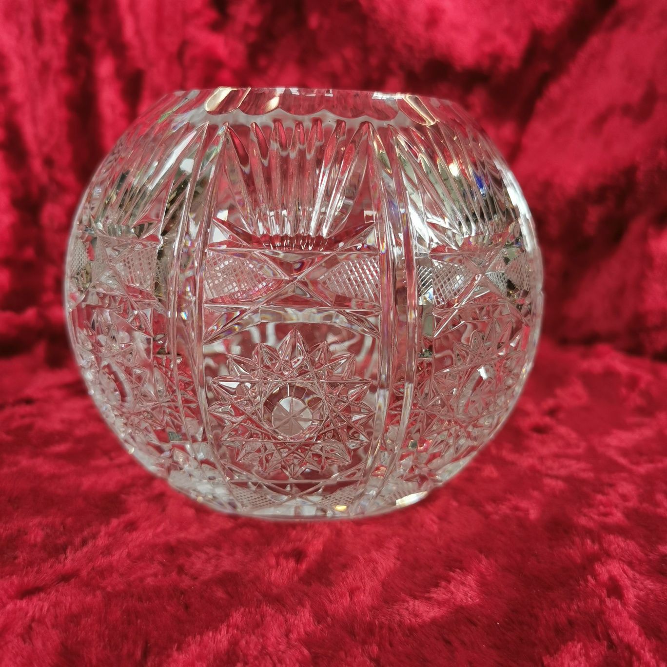Wazon kryształowy kula 10x13cm