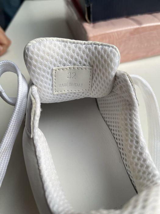 Кеди Versace Kids  оригінал з узором Greca та логотипом ( 32 розмір)