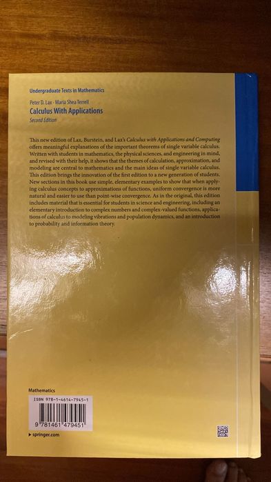 Livro Calculus with Applications