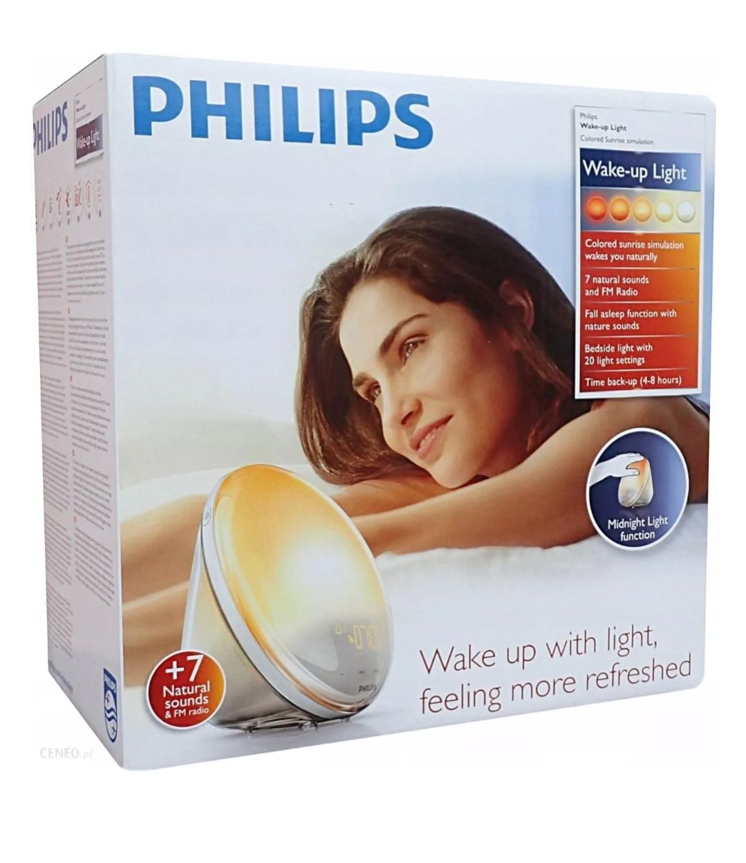 Budzik lampa radio zegar Philips -50% nowe z Niemiec