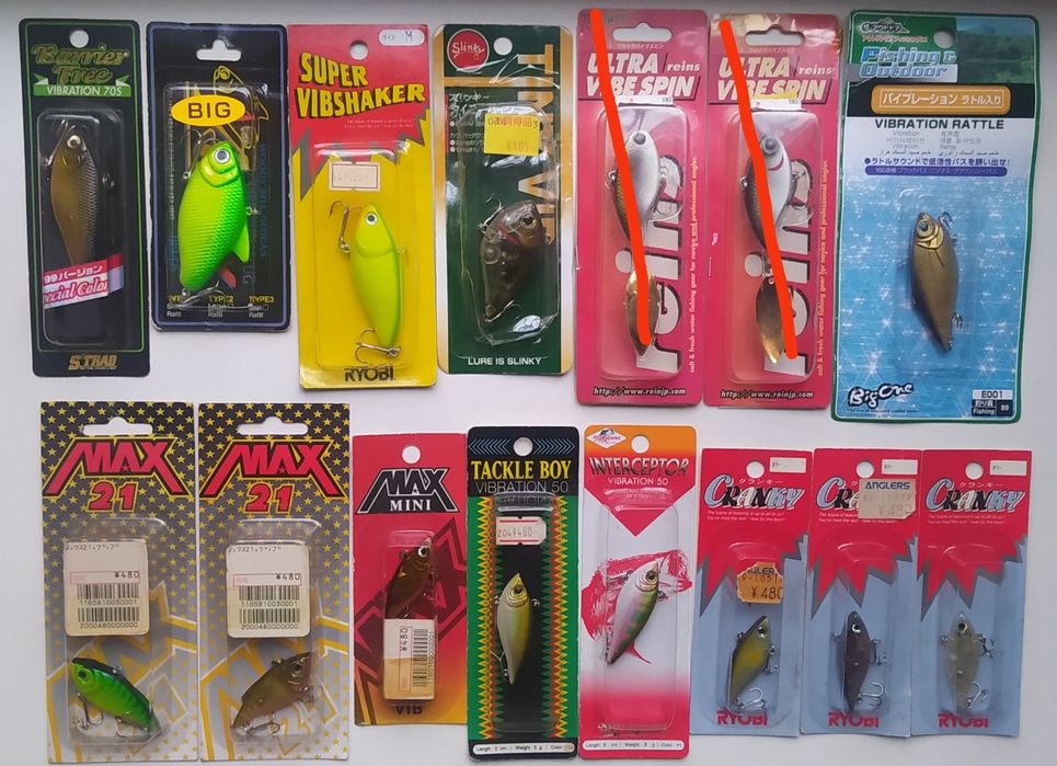 Воблери. Ретро приманки різних закордонних брендів.