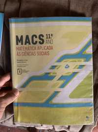 MACS 11º Ano Matemática Aplicada às Ciências Sociais Manual+CA