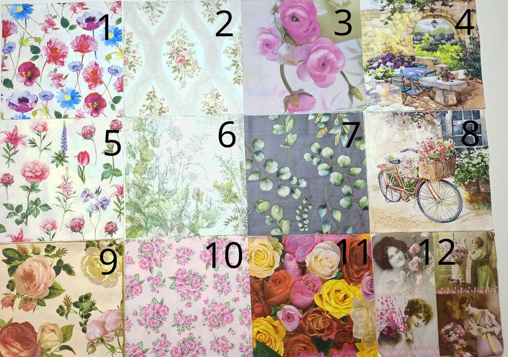 Serwetki do Decoupage Kwiaty