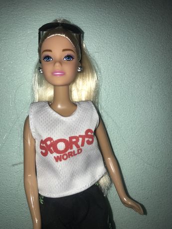 Лялька Ася типу Барбі 30см. Спорт одяг. Довге волосся. Кукла тип Барби