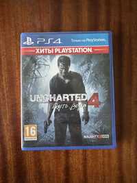 Uncharted 4 диск з грою для ps4