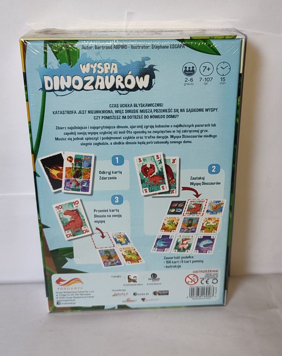 Wyspa dinozaurów - gra planszowa  (nowa w folii)