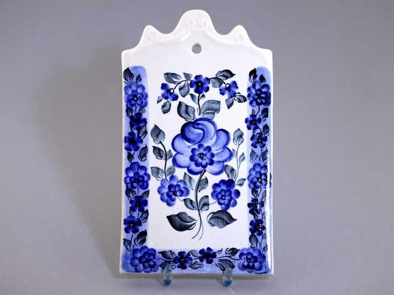 Fajans Włocławek deska deseczka prostokątna ręcznie malowana