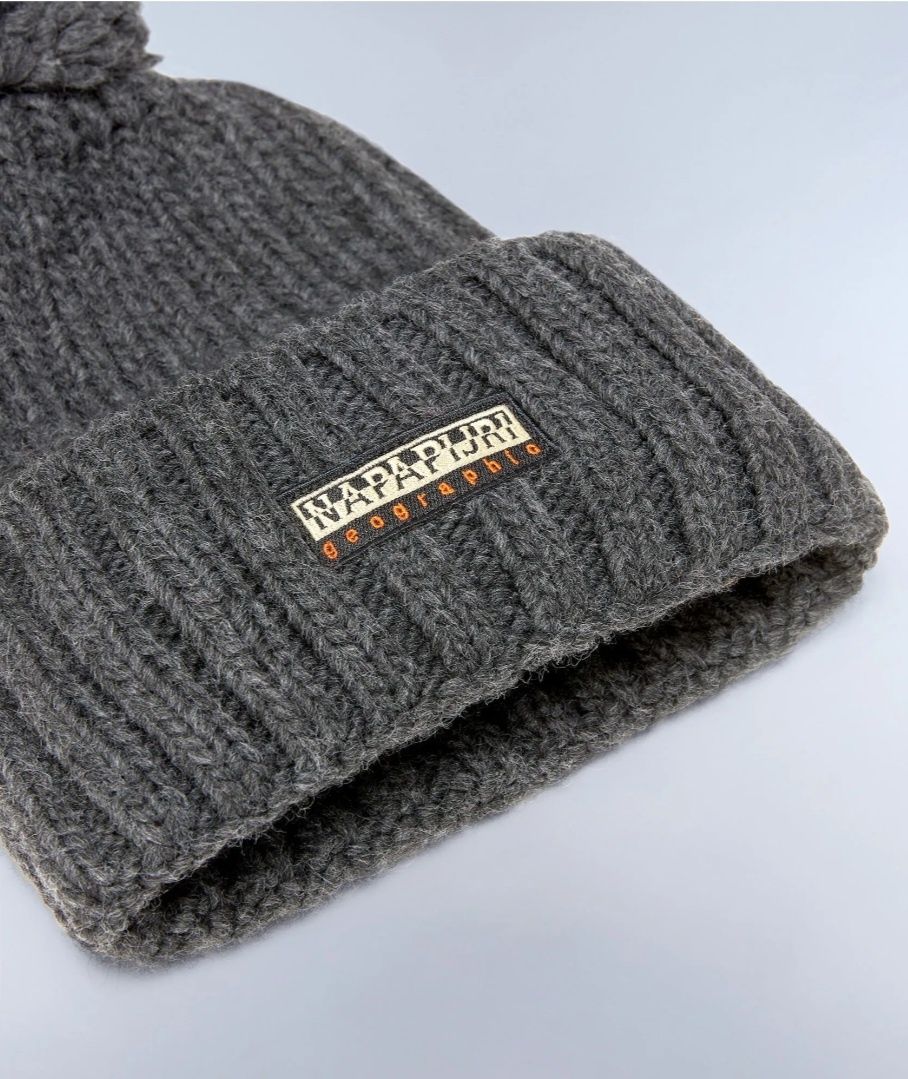Шапка чоловіча Napapijri Fea 2 dark grey melange