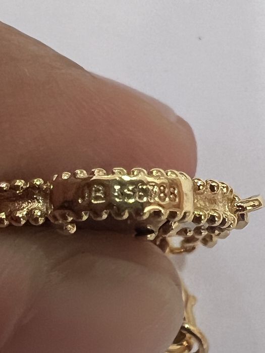 Pulseira Vintage Alhambra, 5 motivos banhada Ouro