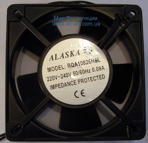 Осьовий вентилятор Аляска RQA 100 кулер