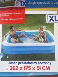 Basen ogrodowy prostokątny rodzinny XL