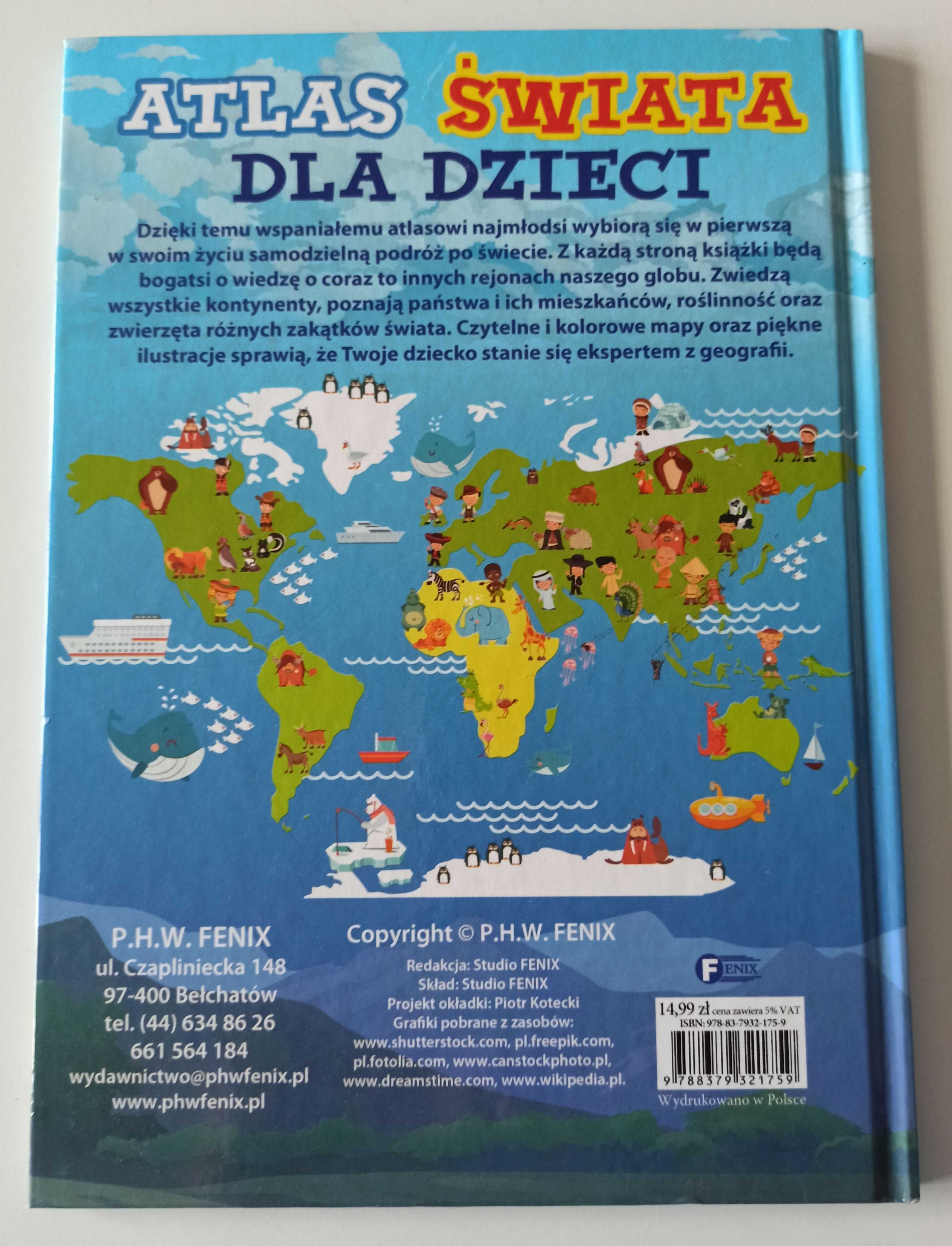 Atlas świata dla dzieci – dla przedszkolaka stan bdb