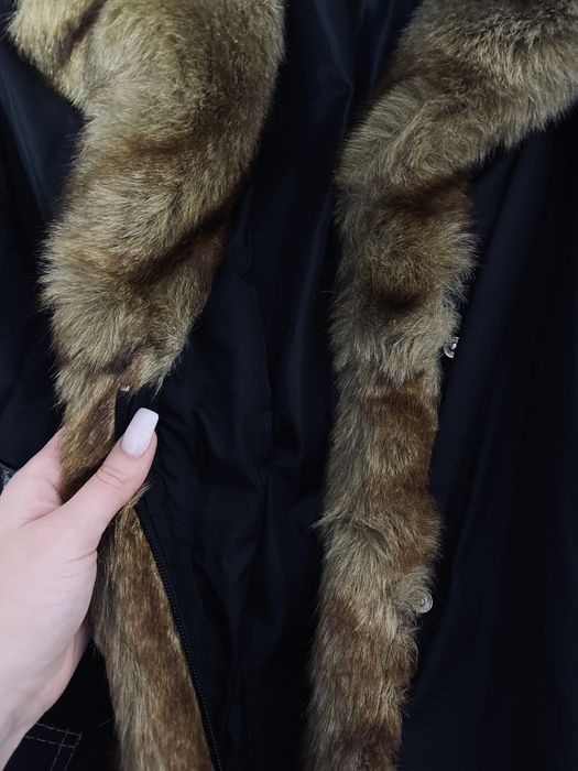 Жіноча зимня куртка в стилі шуби, розмір XXL (оверсайс крою)