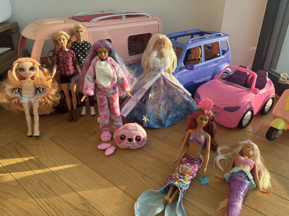 Auto samochód barbie fioletowy duży suv MATTEL