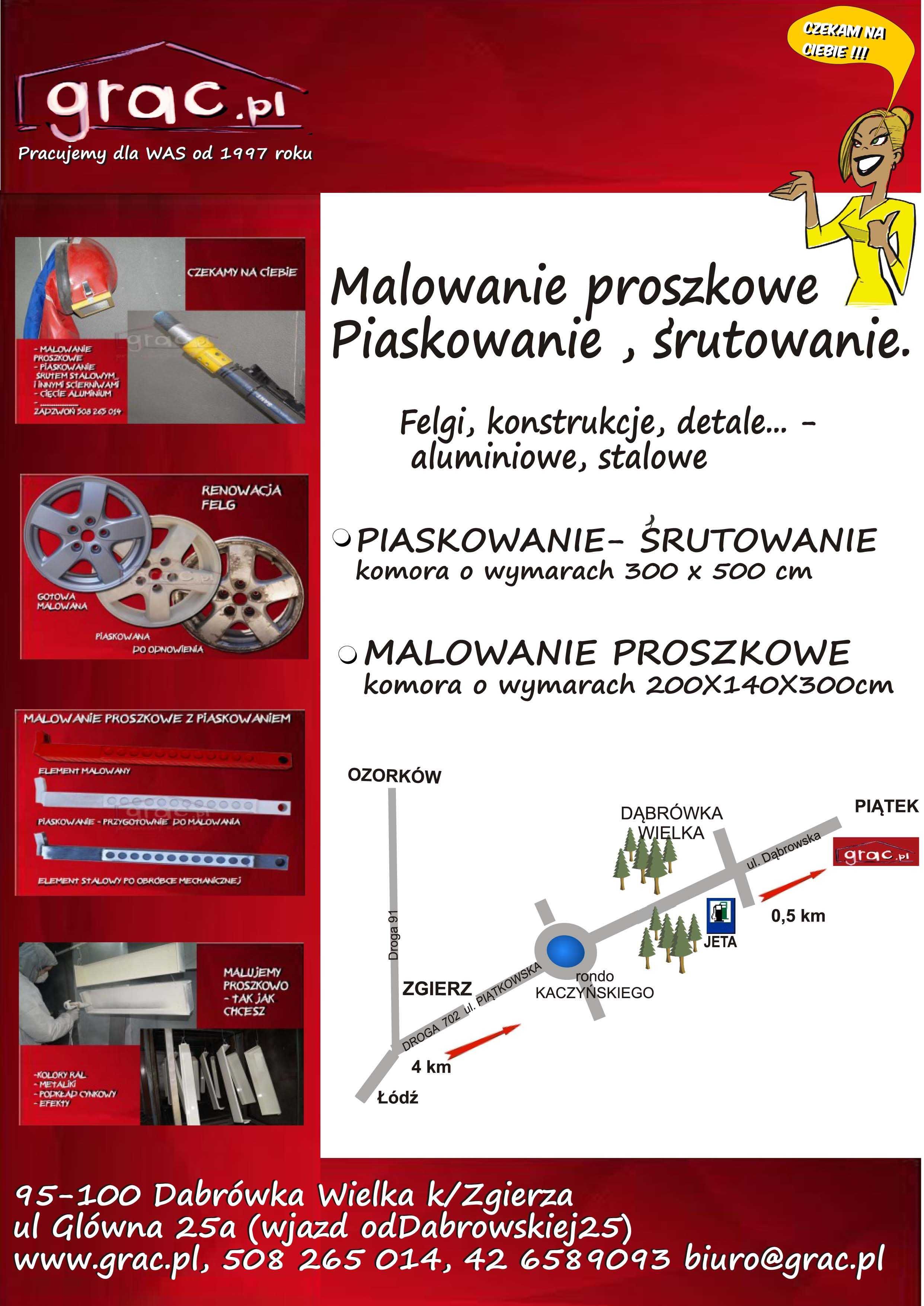 Piaskowanie, śrutowanie, malowanie proszkowe. Regeneracja ogrodzeń.