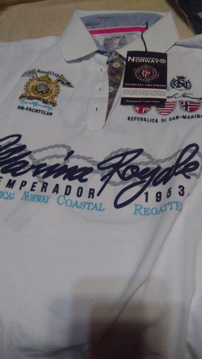Koszulka damska polo slim GEOGRAPHICAL NORWAY -KIPAWA- rozm. M