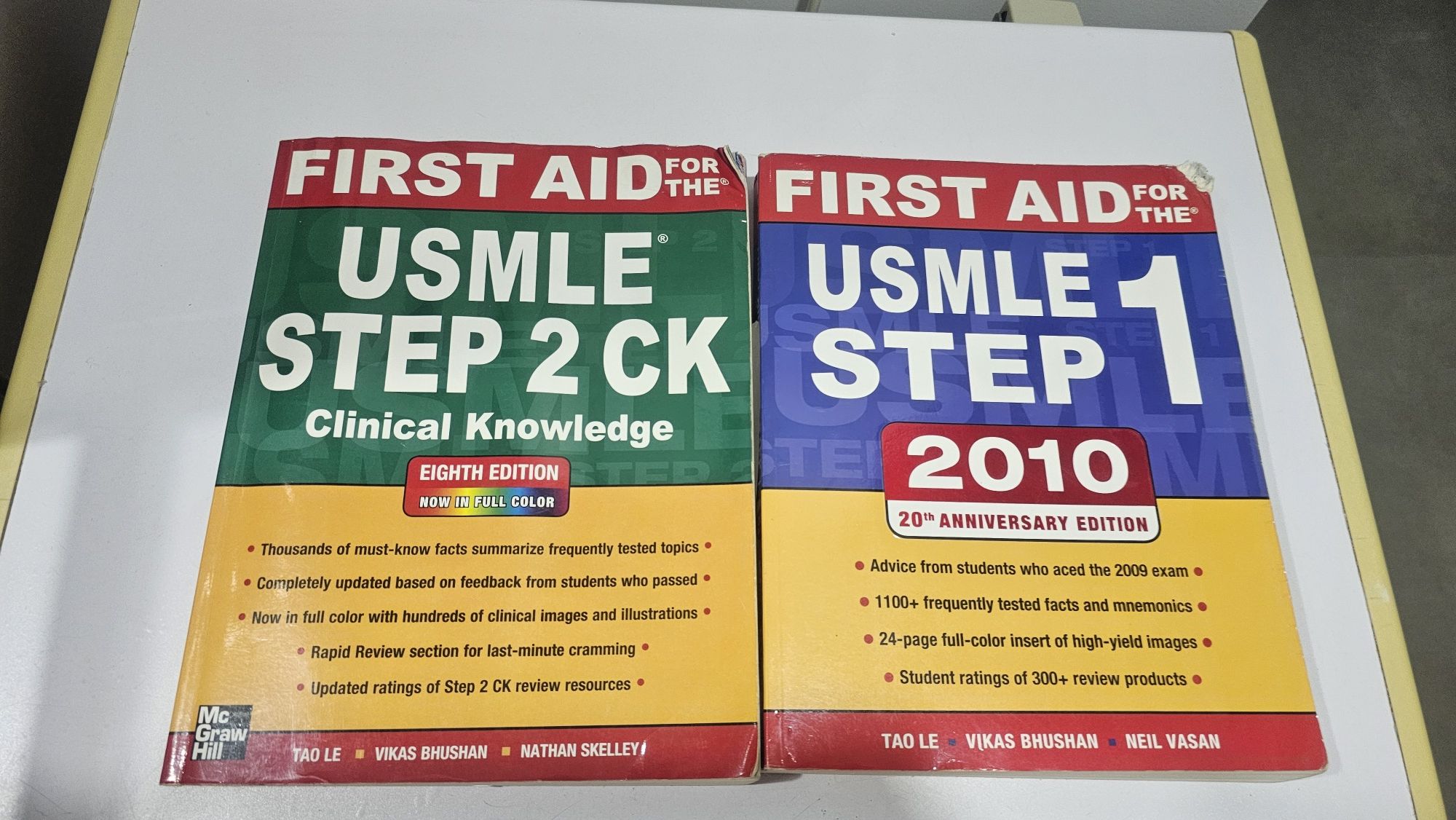 Livros - pack First Aid USMLE step 1 and 2