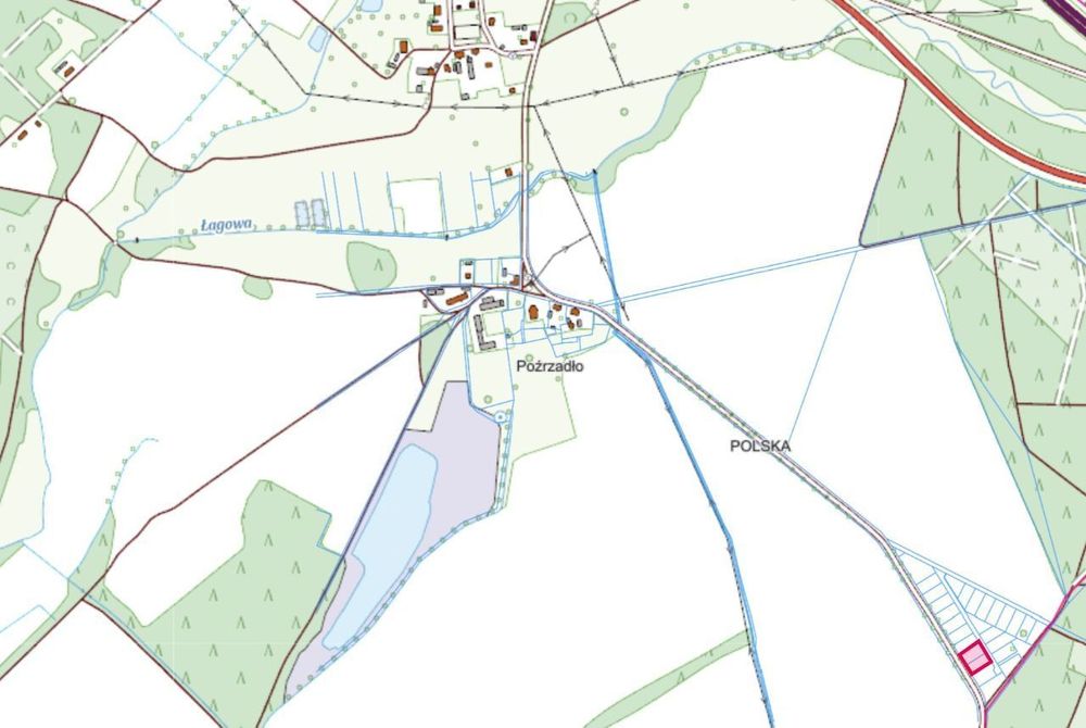 Działka 1017m2 Poźrzadło WWZ