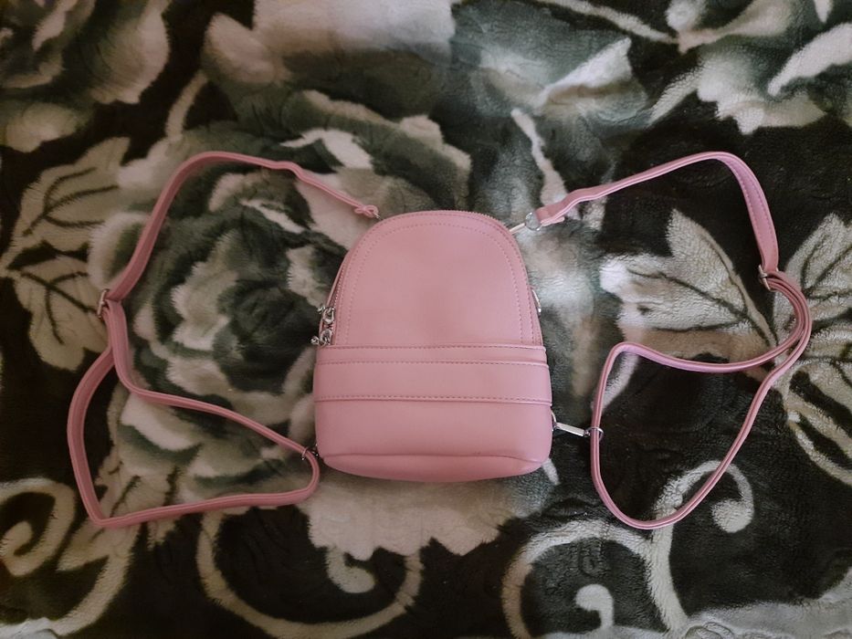 Портфель розовый мини для девочки