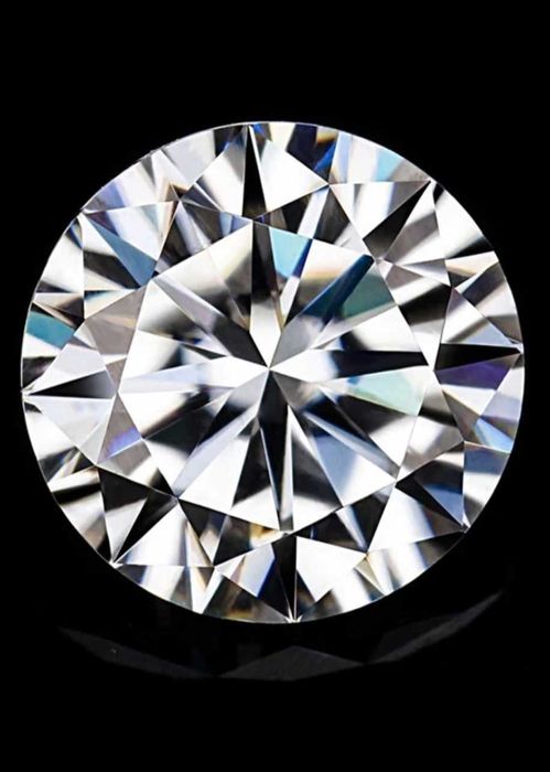 Moissanit 5mm idealny zamiennik diamentu , na pierścionek zaręczynowy