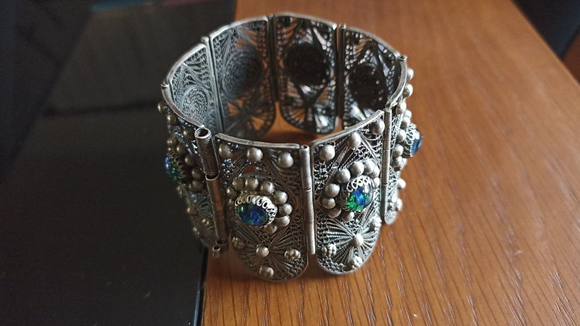 Bracelete em filigrana e Opalas preciosas