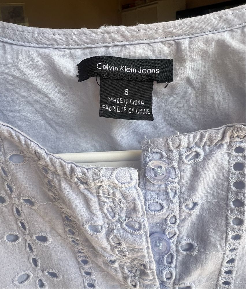 Sukienka Calvin Klein błękitna