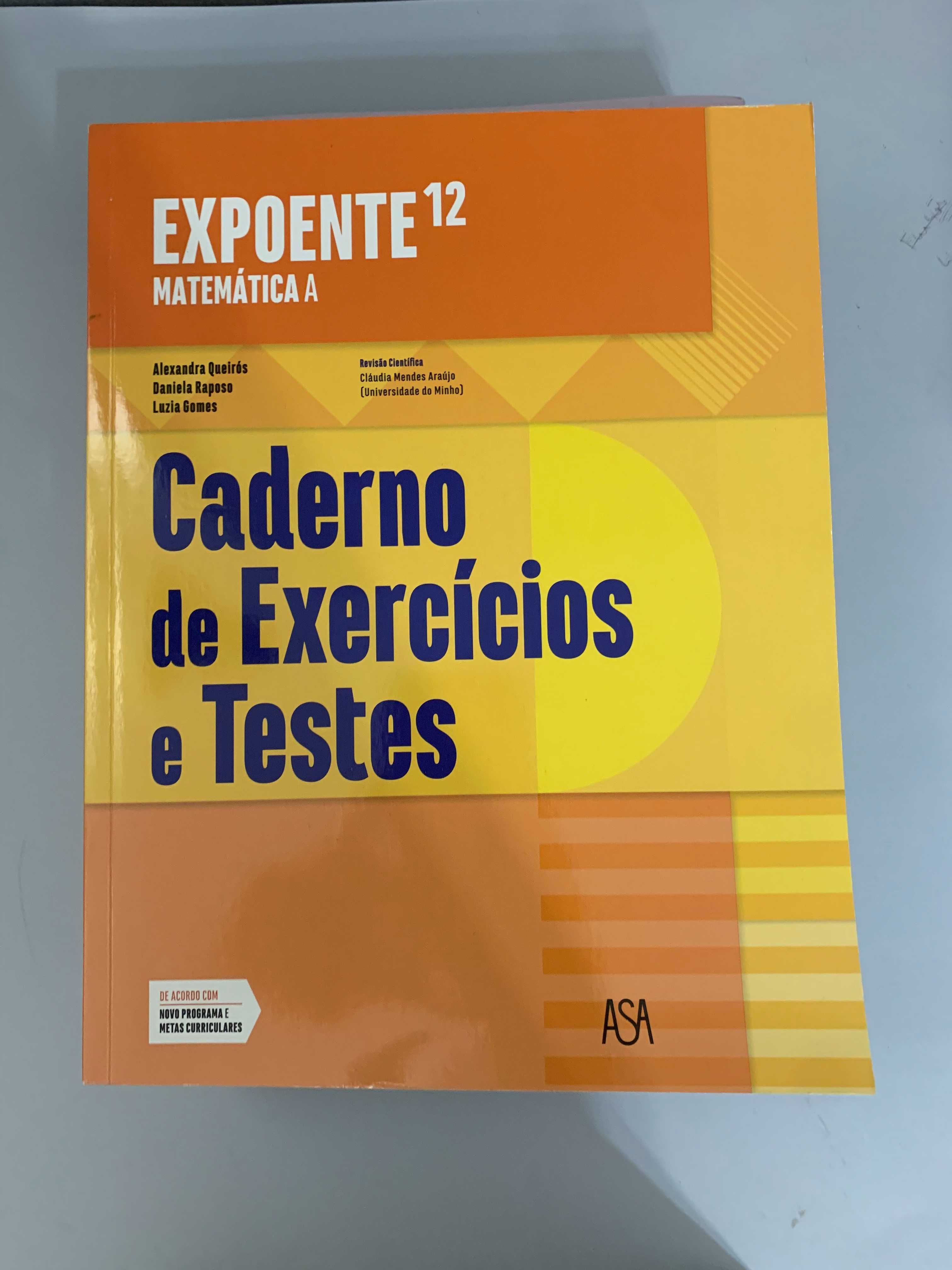 Caderno de atividade de Matemática "Expoente 12"