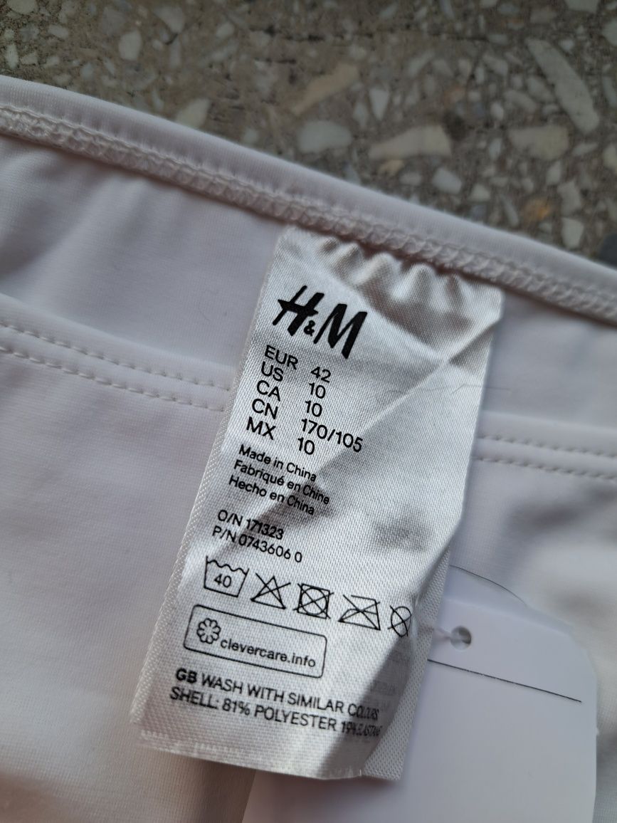 H&M dół od kostiumu figi nowe metka białe  42