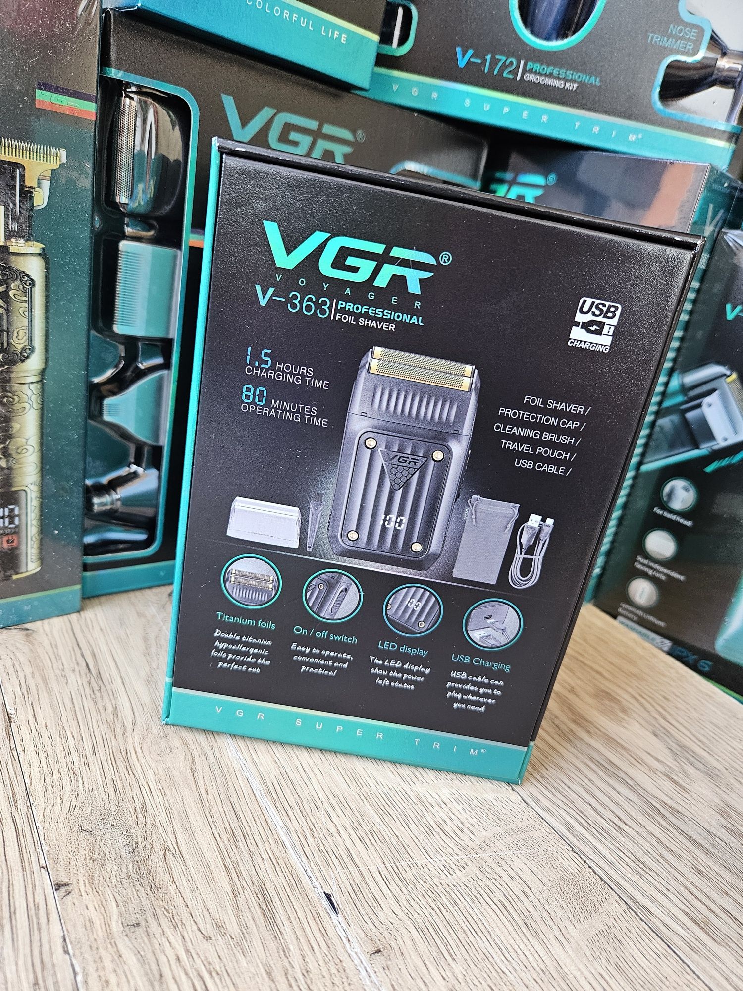 Професійний Шейвер VGR 363  бритва для голови бороди  оригінал
