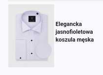 Elegancka jasnofioletowa koszula meska Pako Lorente, rozmiar XL