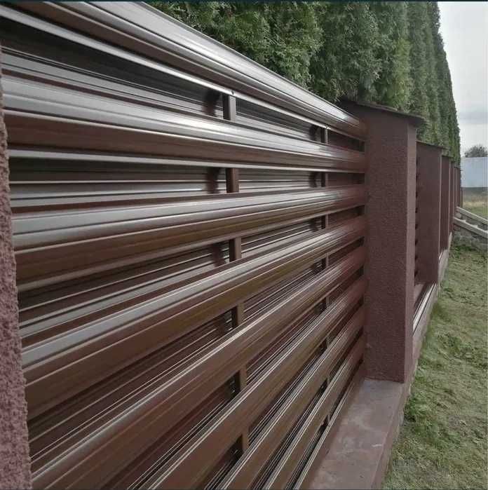 Євроштахети • Металеві штахети - штакетник,забор,паркан,огорожа