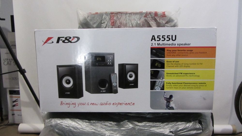 акустическая система, колонки f&d a555u 2.1