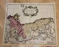 Mapa Pomorza Zachodniego 1715 rok