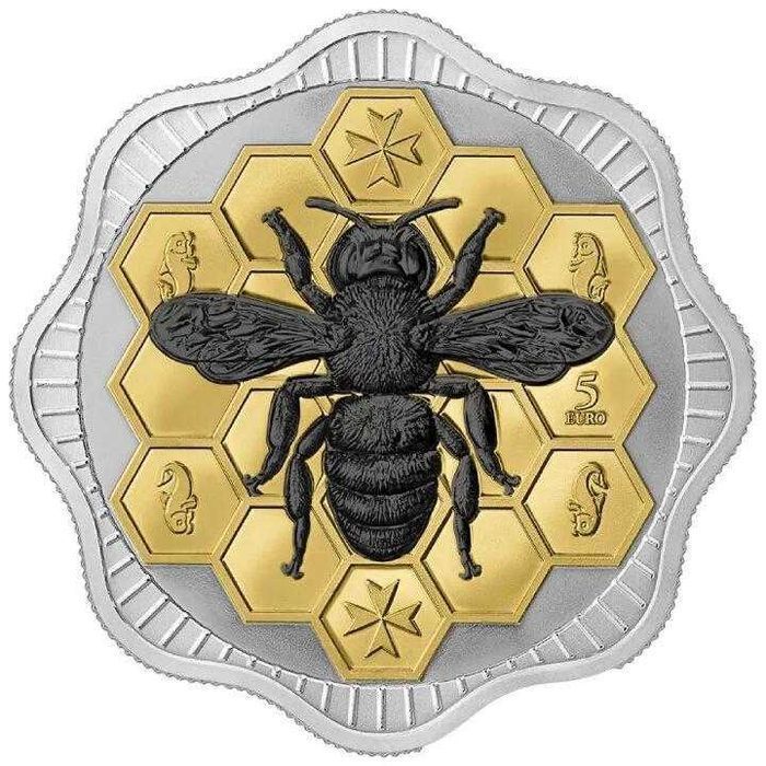 Срібна монета Мальта: Мальтійська бджола 1oz