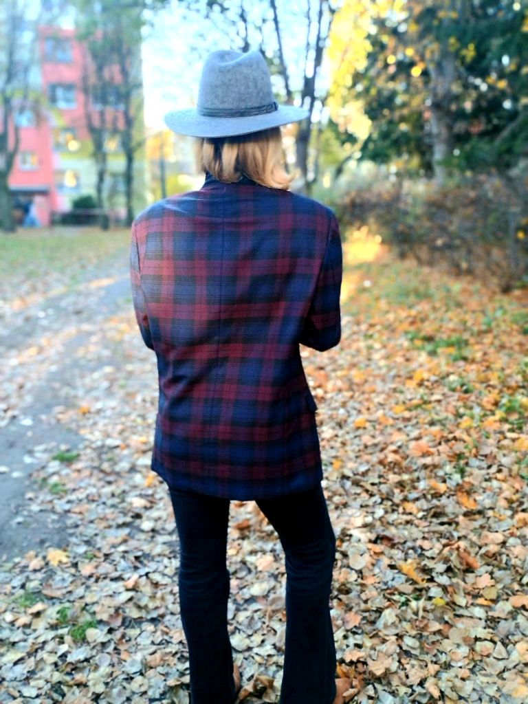 Marynarka dwurzędowa oversize wełna