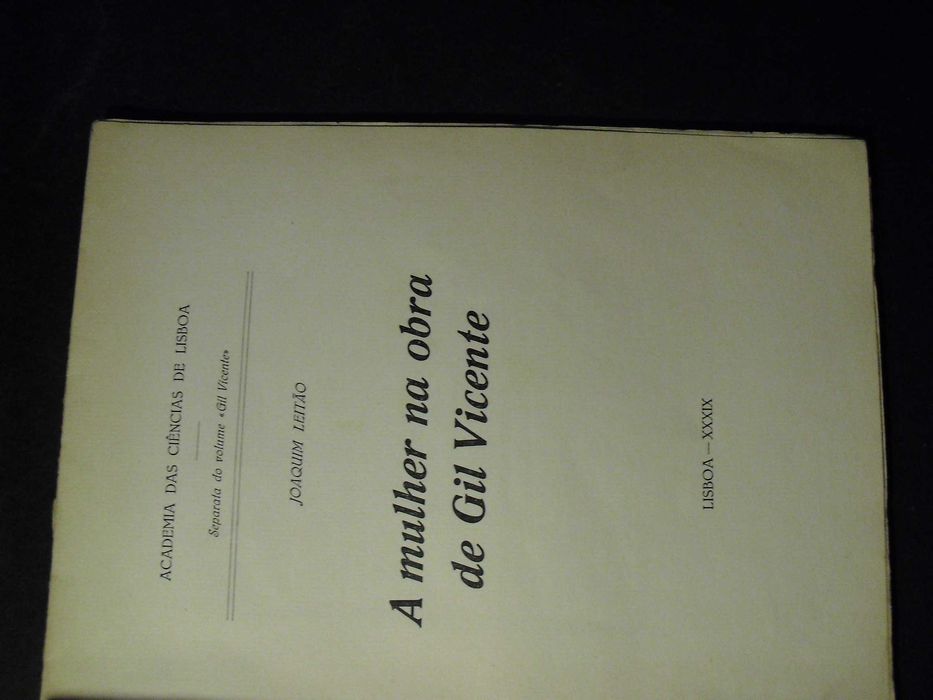Leitão (Joaquim);A Mulher na Obra de Gil Vicente