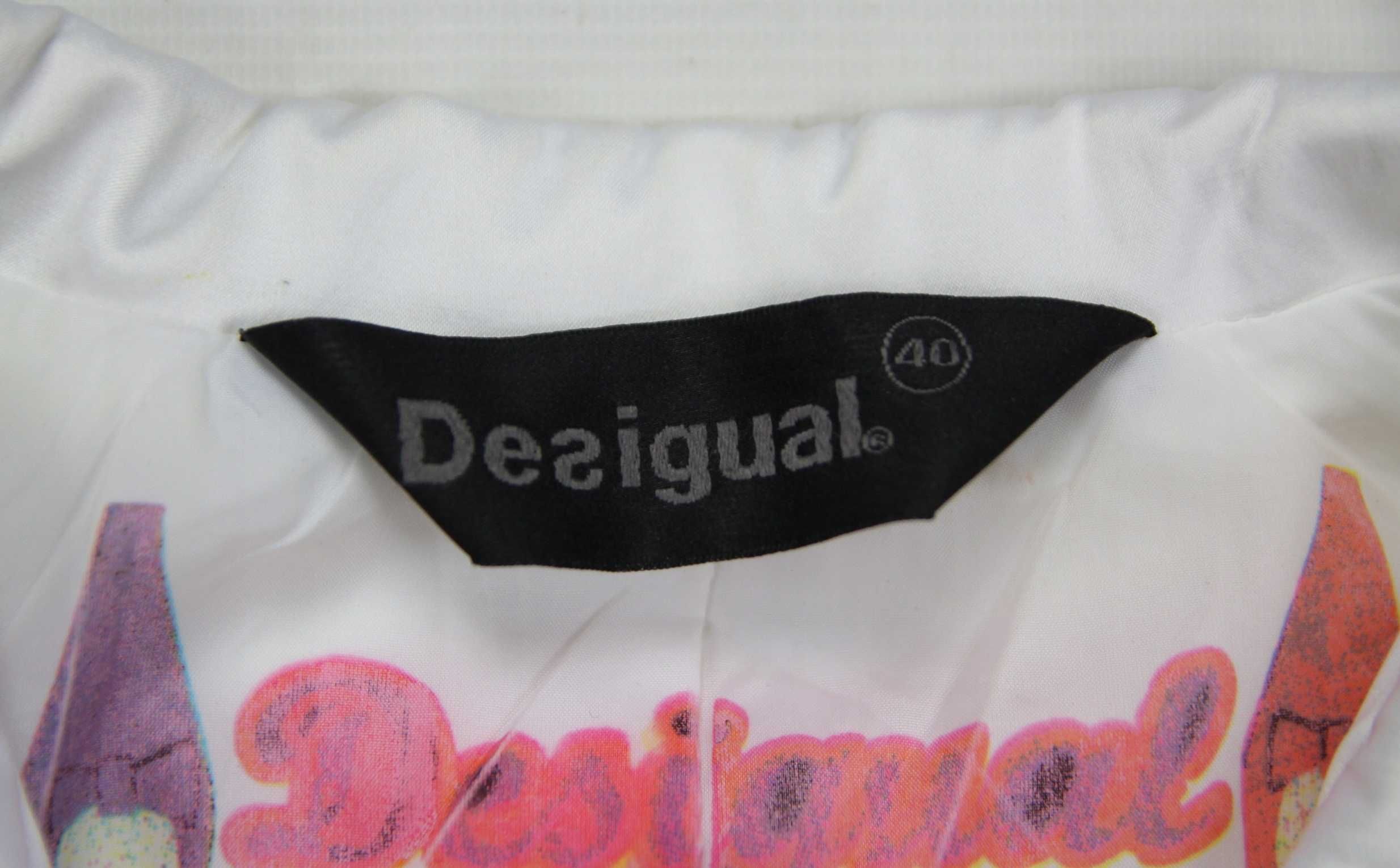 Desigual damski nietuzinkowy płaszcz rozmiar 40 ( L )